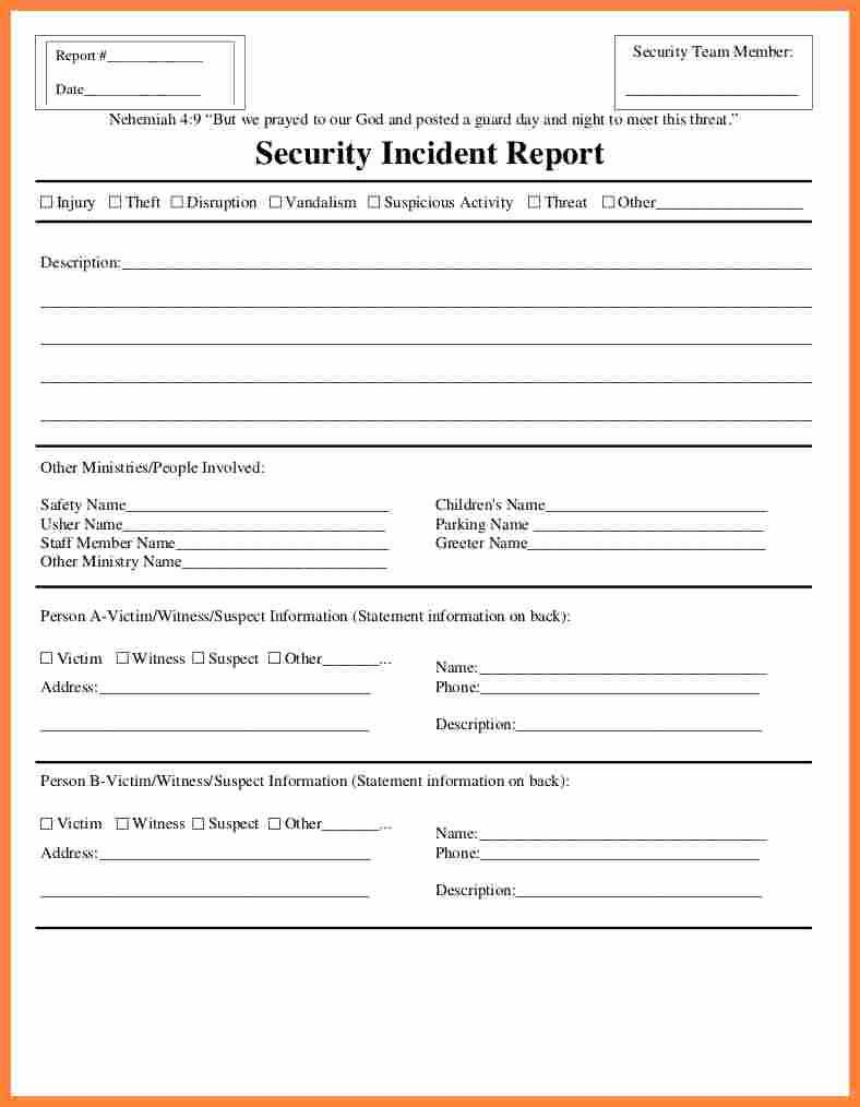Fire Incident Report Form Doc Samples Format Sample Word For Office