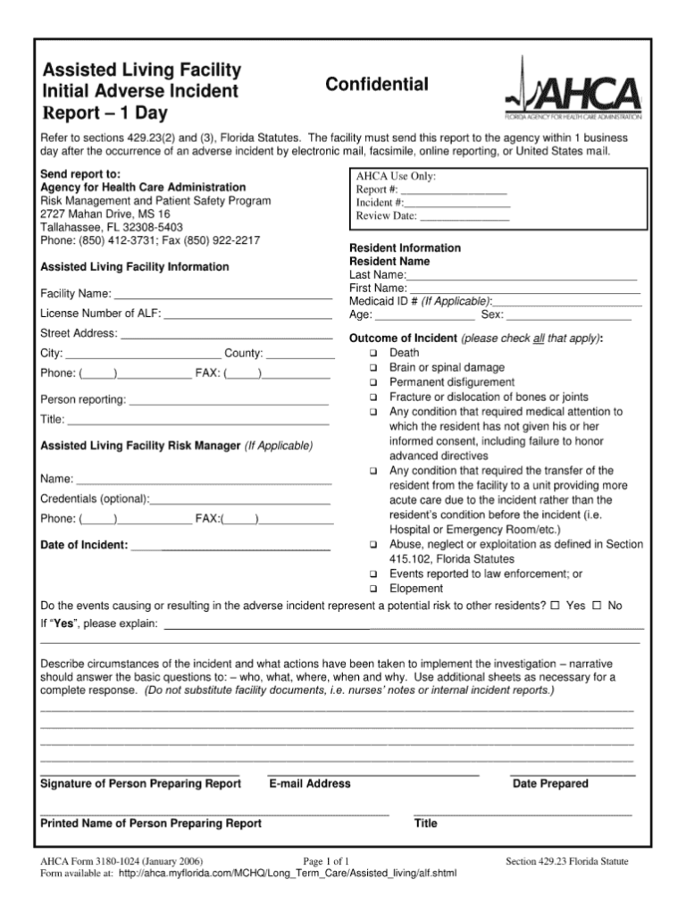 Ahca Form 3180 1024 Fill Out And Sign Printable PDF Template SignNow 