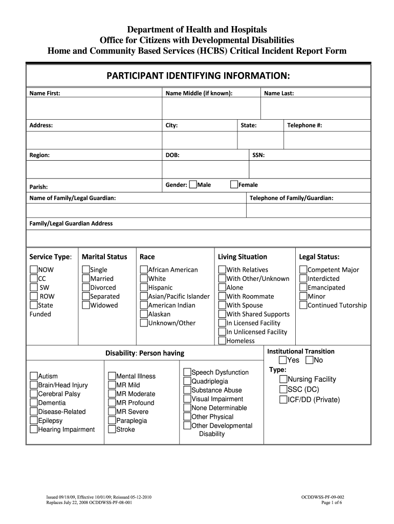 Critical Incident Form Fill Out And Sign Printable PDF Template SignNow
