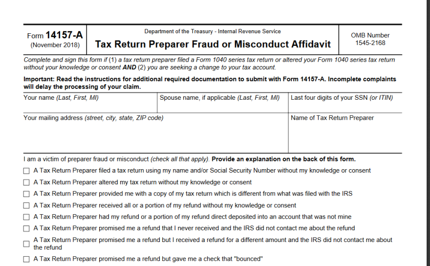 How To Avoid Fraudulent Tax Preparers This Season WLRN