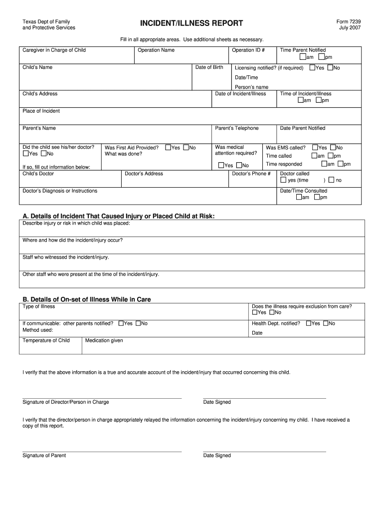 Incident Report Bollinger ASA Insurance Fill Out And Sign Printable