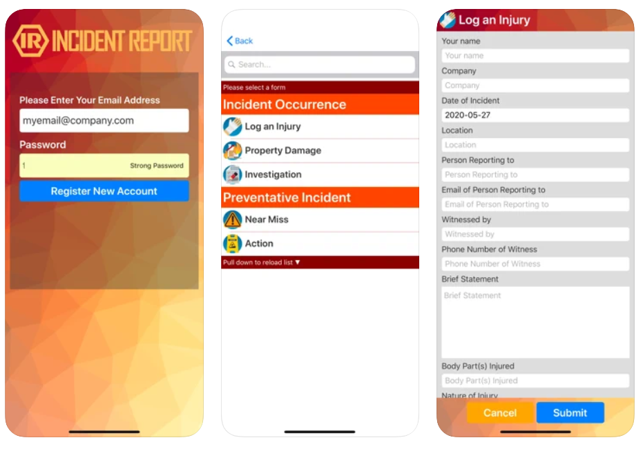 Incident Reporting App Live Incident Report App