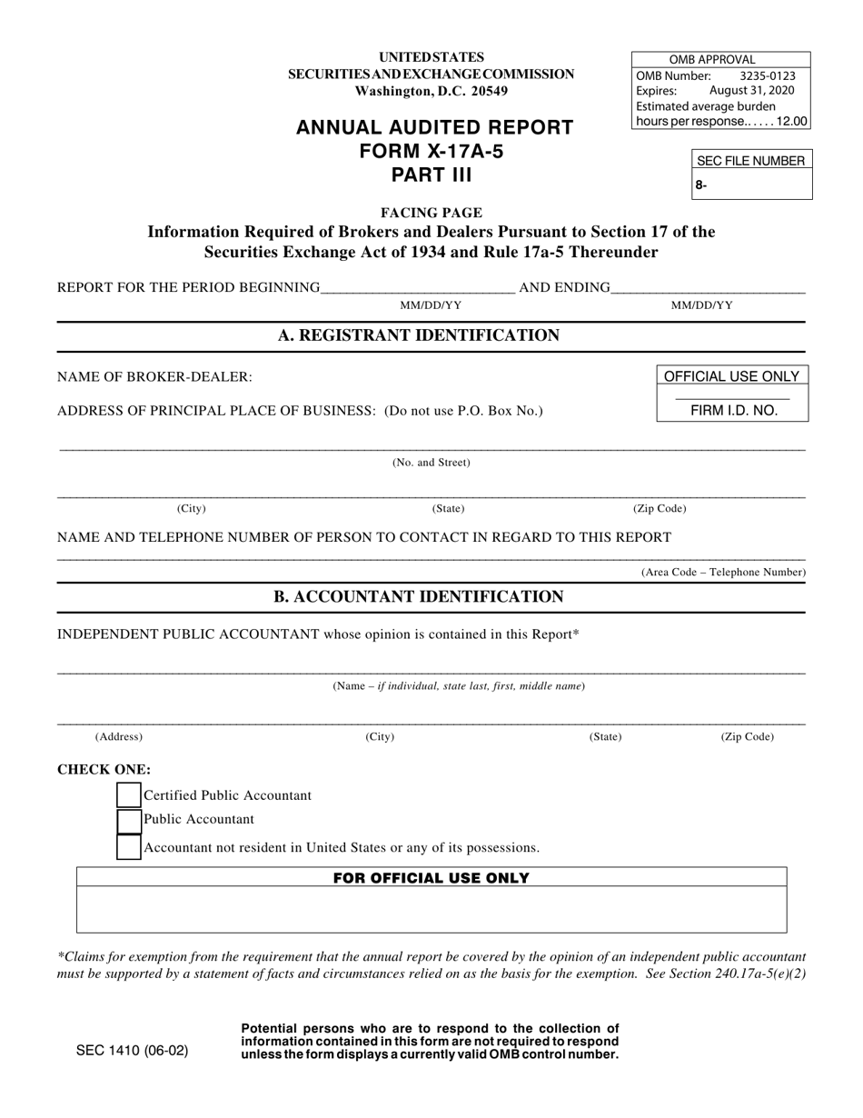 Sec Form Tcr Fillable Printable Forms Free Online