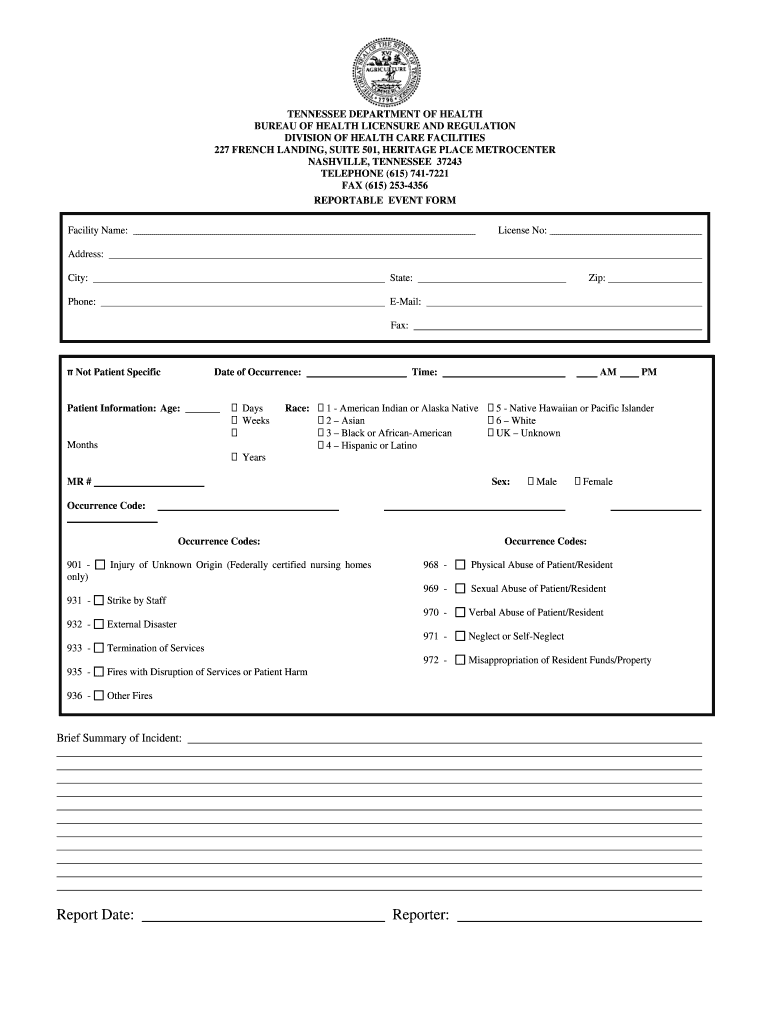 Tn Simplified Reporting Form PDF Fill Out And Sign Printable PDF 